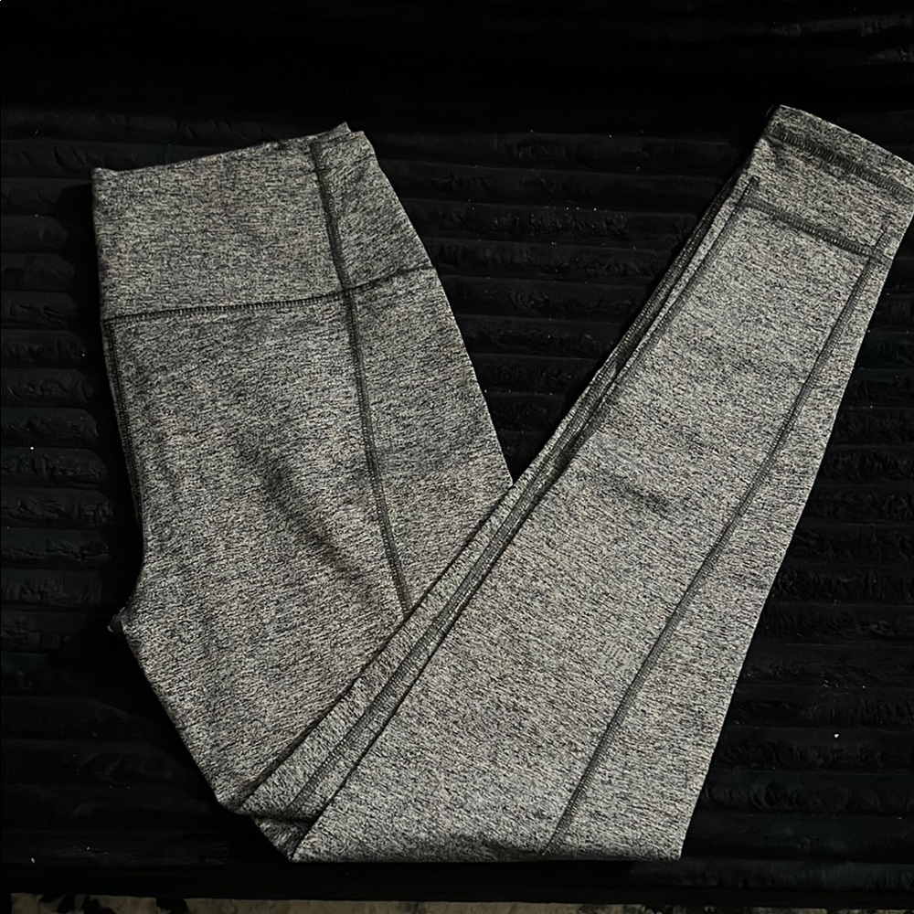 Gray High-Waisted Leggings